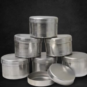 Latas de humedad capsula de aluminio. 40 mm diámetro x 20 mm de altura con tapa. kuyaru